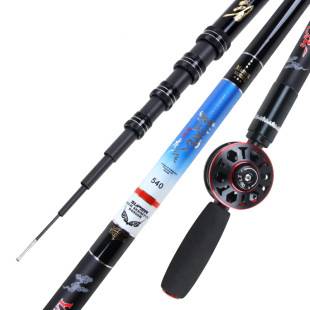 Factory wholesale five positioning Zhongtong Rod inner routing fishing rod hand Rod carbon ultra light hard 19 adjustable short section stream Rod