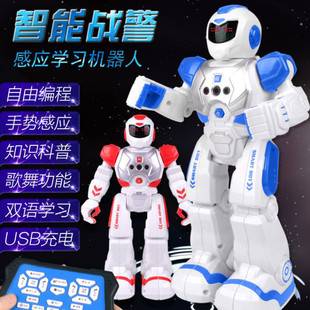 Cross-Border Russian Robocop Remote Control Robot Infrared Induction Intelligent Singing and Dancing Children's Electric Toy