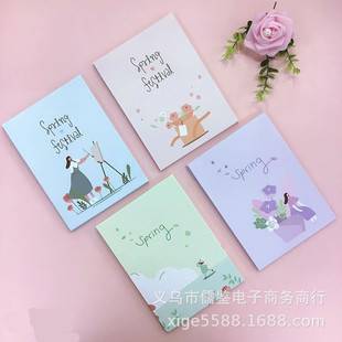 Factory Direct Supply Paper Mirror Makeup Mirror Cartoon Foldableing Mirror Comb Portable Mirror Cartoon Pattern Makeup Mirror