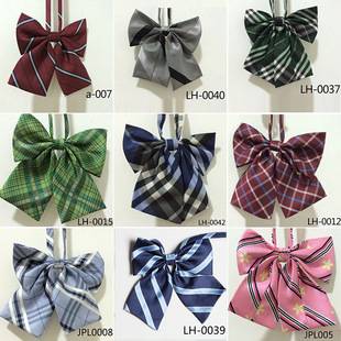 JK uniform bow tie Japanese student Bow Embroidered bow tie school uniform overalls accessories