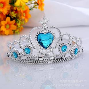 Manufacturer's Ready Stock Children's Crown Headwear Princess Crown Headband Birthday Party Plastic Crown Children's Hair Accessories