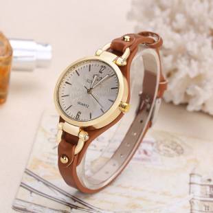 Micro-business supply punk new Rivet ladies casual simple thin belt PU leather quartz watch women Wholesale