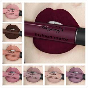 Cross-Border Makeup Amazon Lipstick Foreign Trade Hot Selling Lip Gloss Liquid Matte Lipstick Non-Stick Cup Matte Makeup Wholesale