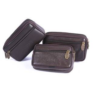 Men's Waist Bag New Style Waterproof Fashionable Waist Bag Suitable for Middle-Aged and Elderly People to Wear with a Belt, Men's Multifunctional Mobile Phone Bag, Key Bag