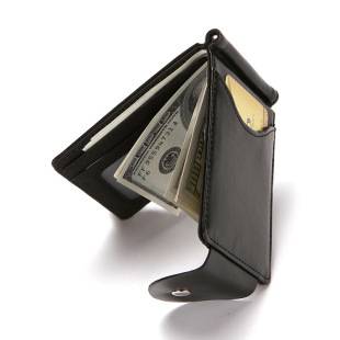 Cross-Border Men's Wallets, Fashionable Wallets, Creative Card Holders, Men's Work Id Flip Buckles, Dollar Clips Wholesale