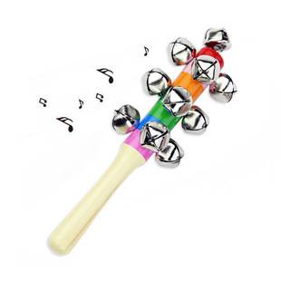 Colorful rattle children's baby educational rainbow rattle colorful cross rattle baby early education toys wholesale