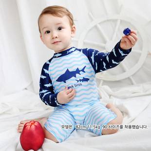 Yilang New Children's Swimsuit Boy Baby Cartoon Swimsuit Boy's One-piece Swimsuit Baby Surf Suit