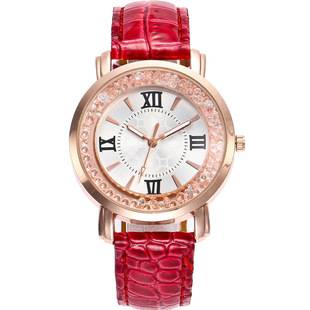 Cross-border explosions ladies watch quicksand ball quartz watch fashion new student belt watch women's spot