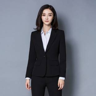 The Source Factory Carefully Selects Women's Professional Suits, Long-Sleeved Two-Piece Suits, and Supports Customization with a Minimum Order of One Piece and Free Shipping