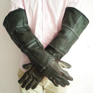 Direct Sale from the Manufacturer: Anti-Bite Gloves Made of First-Layer Cowhide for Pet Protection, Suitable for Washing Dogs, Animals, and Cats, Anti-Scratch and Bite-Resistant, Waterproof, Professional and Flexible