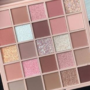 25 color lucky eye shadow plate earth color autumn and winter pure desire wind low saturation orange brown plate cheap student party novice eye shadow