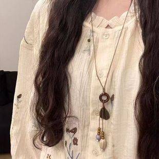 Sophora Japonica Ethnic Style Necklace Women's Bohemian Style Long Accessories