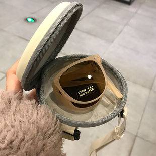 Children's Sunglasses Folding Sunglasses Retro Summer Anti-UV Baby Glasses Women's Korean Style Trendy Boy's Sunglasses
