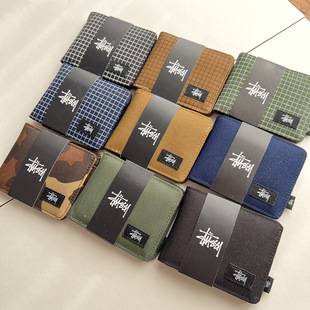 Xitu short wallet, Oxford cloth short coin purse, card holder, foldable casual wallet