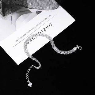 Hip-hop girlfriends chain fashionable cool cool personality trend multi-layer lace woven round bead chain bracelet women's factory wholesale