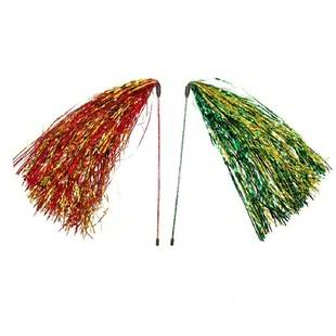 Christmas-Themed Raindrop Tassel Teaser Wand Self-Entertainment Toy Wholesale Cat Interactive Gift Pet Cat Kitten