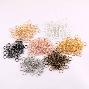 Jewelry Handmade Materials Connecting Rings DIY Accessories 4-14mm Closed Rings Open Rings Rose Gold