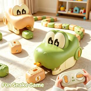 Remote control snake toy, children's electric toy car, magnetic snake toy, parent-child interactive toy, cross-border