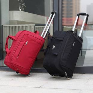 Cross-Border Wholesale Oxford Cloth Trolley Bag Large Capacity Portable Travel Bag Short-Distance Luggage Bag Business Trip Tug Bag Large Size