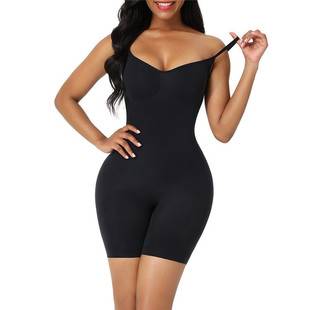 Cross-Border One-Piece Shapewear for Women, Butt-Lifting, Tummy-Tucking, Open-Crotch Shaping Camisole, Elastic Waist-Cinching, Leg-Slimming Shapewear