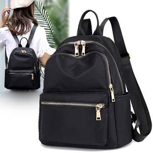 Backpack Women's 2025 New Trendy Travel Oxford Cloth Small Backpack Women's Easiest for Match Fashion Canvas Small Bag School Bag