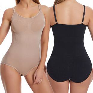 Cross-Border One-Piece Shapewear for Women, Tummy Control Pants, Open-Crotch Butt-Lifting Shapewear, Camisole Underwear, Elastic Corset, Body Shaping Shapewear