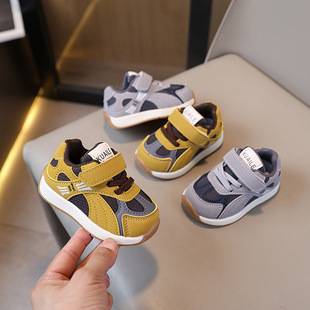 Spring and Autumn Baby Boy Shoes Soft Sole Baby Toddler Shoes Boys Sports Shoes Sneakers Non-Slip Children's Shoes Leather Girls