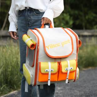 Cross-border Explosive Pet Outgoing Bag Cat Bag Large Capacity Breathable Backpack for Pet Portable Cat Bag Dog Bag