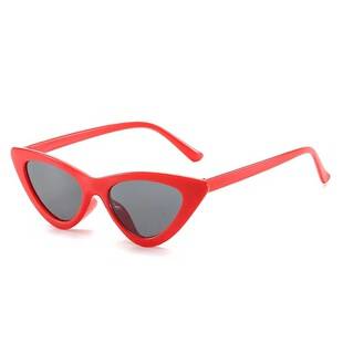 Trendy Internet Celebrated Cat's Eye Sunglasses European and American Retro Triangle Sunglasses Women's Simple Photo Matching Small Frame Sunglasses