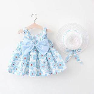 Children's clothing wholesale summer new children's skirt children's baby dress chest big bow skirt generation 1083