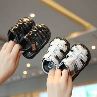 2025 New Men's Baby Sandals Summer Baotou Soft Sole Non-slip Women's Baby Toddler Shoes 0-1-2 Years Old Call Shoes