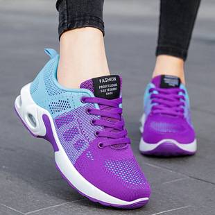 Women's Shoes Spring Cross-Border Women's Sports Shoes Large Size Soft-Soled Running Shoes Air-Cushion Shoes Casual Mesh Shoes