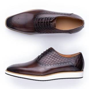 Leather Men's Shoes Formal Business Comfortable Lace-up Casual Shoes Casual EVA Rubber Sole Fashion sneaker Oxford