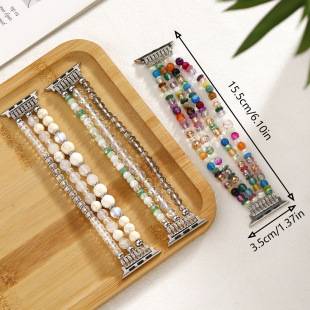 For Apple Watch Crystal Beaded Apple Strap Fits 38/40/41/42/44/45/49mm