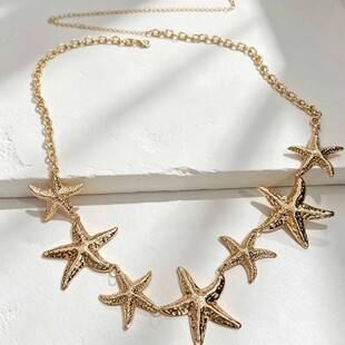 Amazon Sea Shell and Starfish Waist Chain, Bohemian Style, Women's Beach Accessory, Versatile Design for Summer