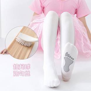 Factory wholesale spring and summer thin anti-pilling non-slip children's pantyhose girls stockings little girl cat claw dance socks