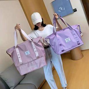 Wholesale Casual Short Distance Travel Bag Large Capacity Expandable Storage Bag Sports Fitness Bag Dry and Wet Separation Yoga Bag