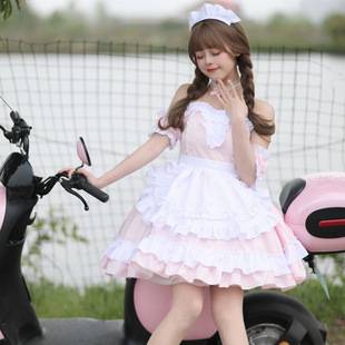 Women Cosplay Anime Cosplay Maid Lolita Cafe dress Sexy Maid Dress