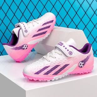 Cristiano Ronaldo's New Children's Soccer Shoes for Teenagers, Boys and Girls, Students, Kids, with Studs and Velcro for Grass Field Games and Training