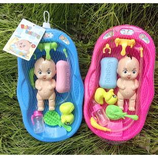 916-9A Bath Doll Little Yellow Duck Set Bathtub Toy Kidsren's Bath Beach Swimming Water Play