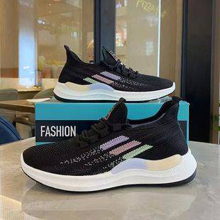 Large Size Sports Shoes for Women, Lightweight Running Shoes for Spring and Summer, Breathable and Non-Slip, Versatile White Shoes for Women, Wholesale from Manufacturers