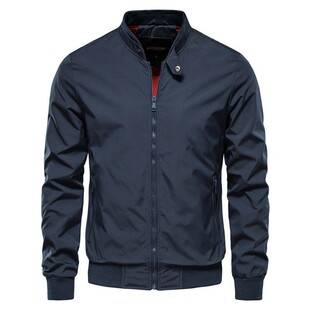 Autumn Stand Collar Foreign Trade New Men's Jacket Casual Korean Style Jacket Fashionable Slim American Men's Top Jacket