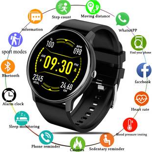 Cross-Border Zl02 Bluetooth Music Heart Rate Blood Pressure Blood Oxygen Sleep Multi-Sport Voice Assistant Smart Sports Watch