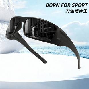 European and American New Square Frame Polarized Sunglasses Fishing Lure Sunglasses Outdoor Sports Driving Sunglasses Square Frame Sunglasses