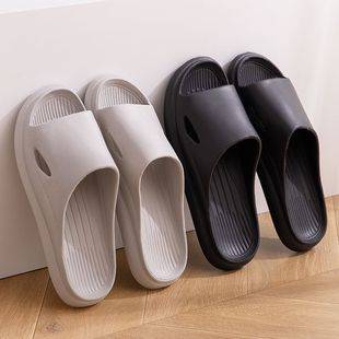 Hotel Four Seasons Slippers Women's Home Slippers Couple's Home Bathroom Slippers Men's Summer Non-slip Indoor Leakage Men's
