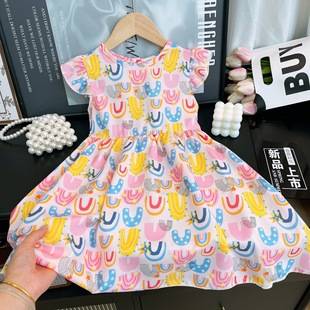 Girls Dress Summer New Baby Princess Floral Skirt Children's Summer Dress Girls Skirt Children's Skirt Wholesale