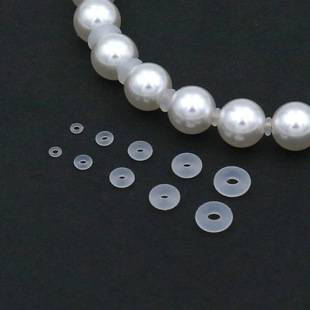 Transparent Bracelet Silicone Spacer Accessories Ultra-Thin Invisible Plastic Spacer Beads Toy Spacer Beads Spacer