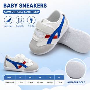 Baby soft bottom toddler shoes autumn and winter men's baby shoes non-slip anti-kick children's casual shoes Velcro girls' shoes wholesale