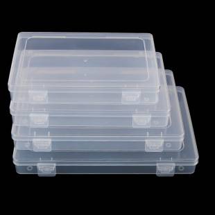 Pp Plastic Box Toy Desktop Storage Box Hardware Parts Stationery Packaging Box Rectangular Transparent Storage Box with Lid