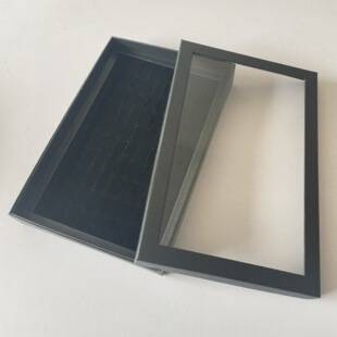 in stock 100 hole ring box ear nail plate with lid jewelry display box jewelry box carton wholesale